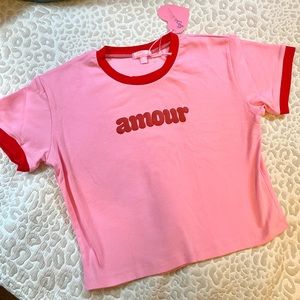 Crop Top Ringer Tee